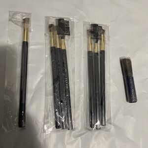 Estee Lauder Makeup Brush Set Cheek, Eye, Powder Shadow Blue Rippled